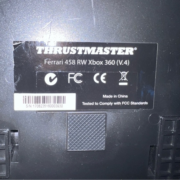 THRUSTMASTER Ferrari 485 RW Xbox 360 (V.4) Video Game Controller Working/Tested - Picture 6 of 6
